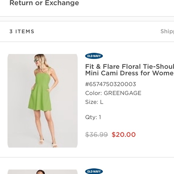 NWT • old navy • fit & flare tie strap mini dress • linen blend • large … - Picture 1 of 6